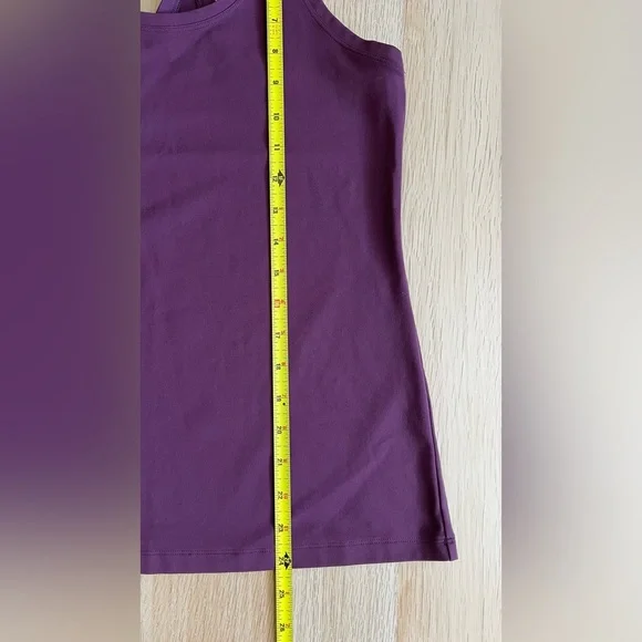 CRZ YOGA Butterluxe Racerback Waist Length Tank Deep Purple - Picture 8 of 10